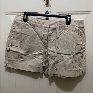 White House Black Market Beige Cargo Shorts